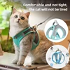Pet Things Cat Accessories Cute Adjustable Cat Collar and Leash Set for Walking Safe Reflective Soft Comfortable Vest 2