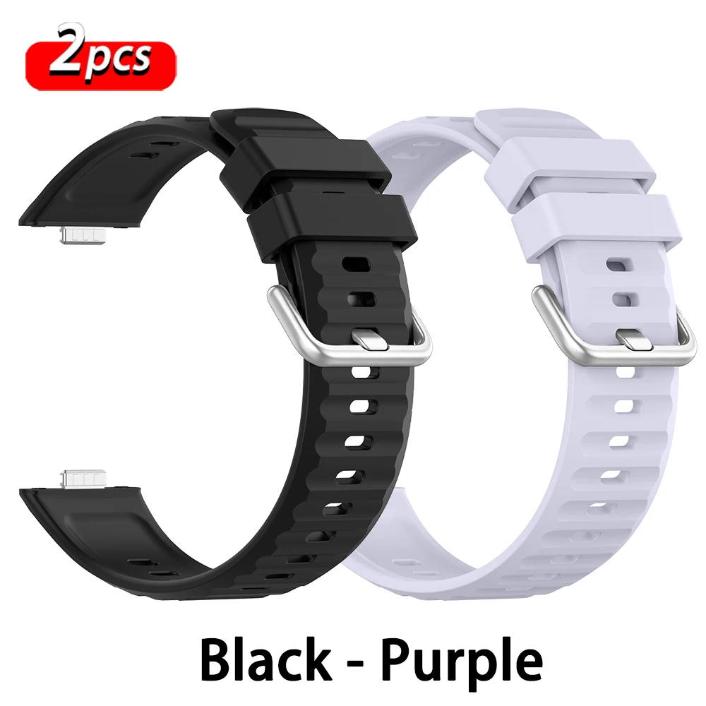 Premium Silicone Sport Strap - Replacement Smartwatch Band Accessory