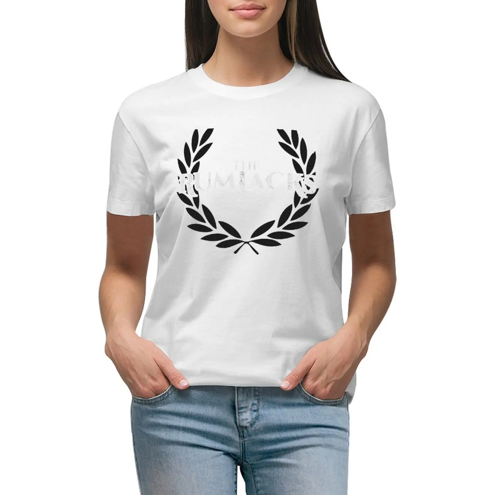 

RUMJACKS T-shirt korean fashion funny Women tops