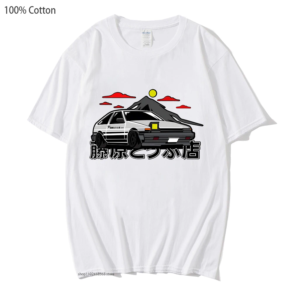 

Initial D T-Shirts ae86 Tees Men Running In The 90s Manga tshirt Women Clothing Japanese Streetwear Y2K Clothes 100% cotton tops
