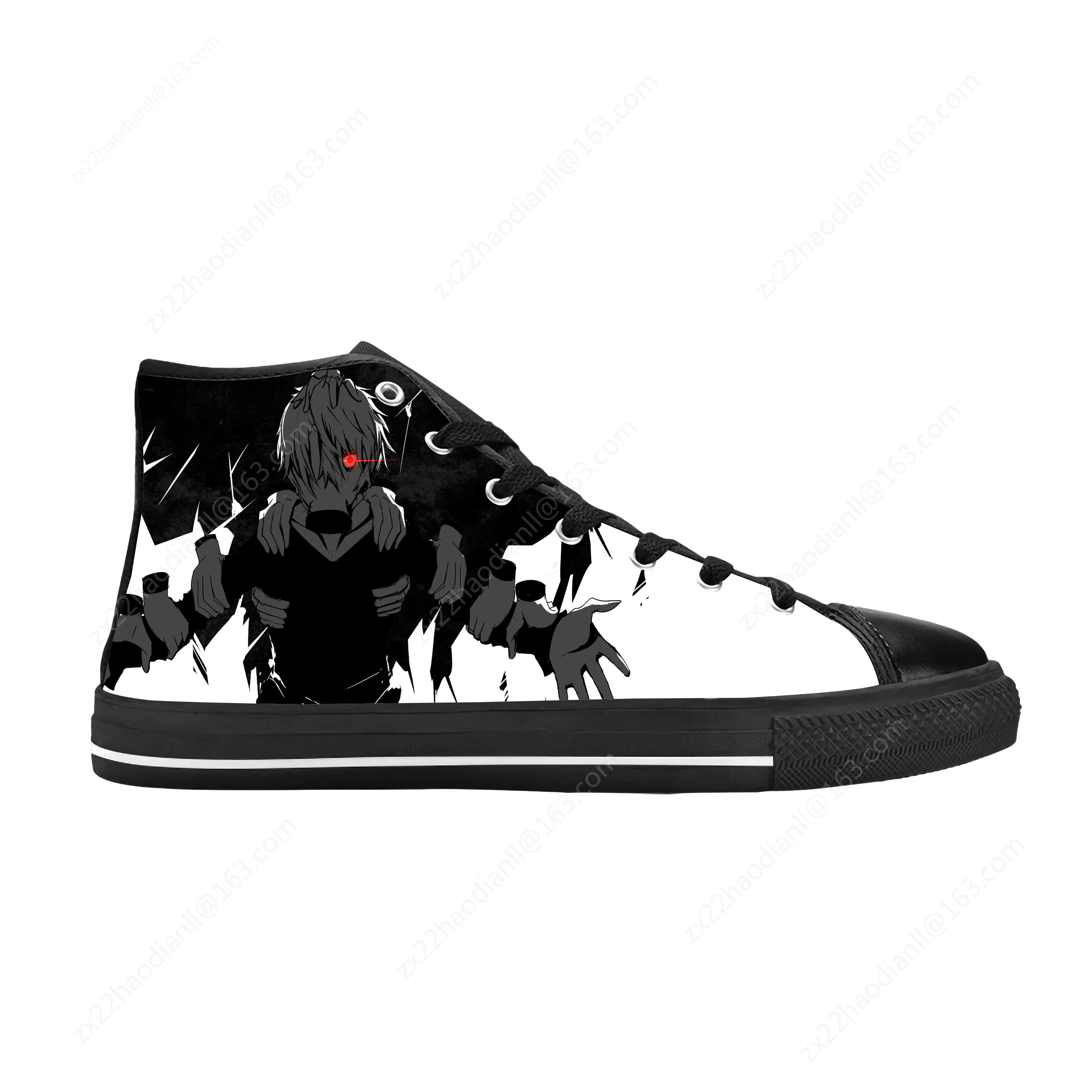 Japanese Anime My Hero Academia Shigaraki Tomura Casual Cloth Shoes High Top Comfortable Breathable 3D Print Men Women Sneakers