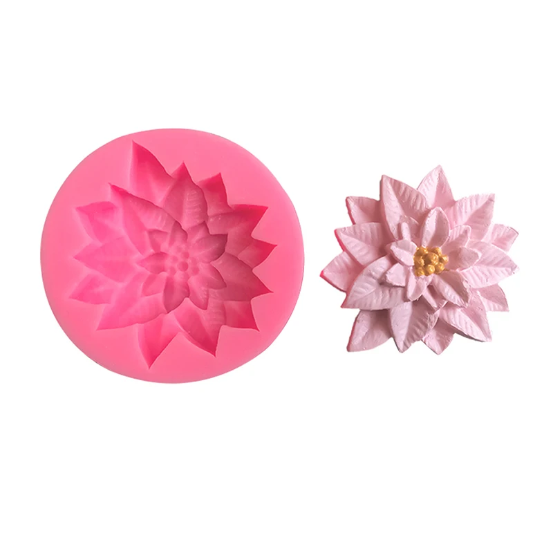 

Red Fruit Holly Leaf Molding Fondant Chocolate Silicone Mold Gypsum Aromatreatment Flower Soap Crystal Drop Glue Kitchen Tools