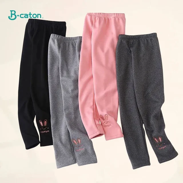 Autumn Winter Children Girl's Legging Thicken Warm Kids Girl Warm Plush Legging Trousers Elastic Waist Leggings Kids Pants - Image 3