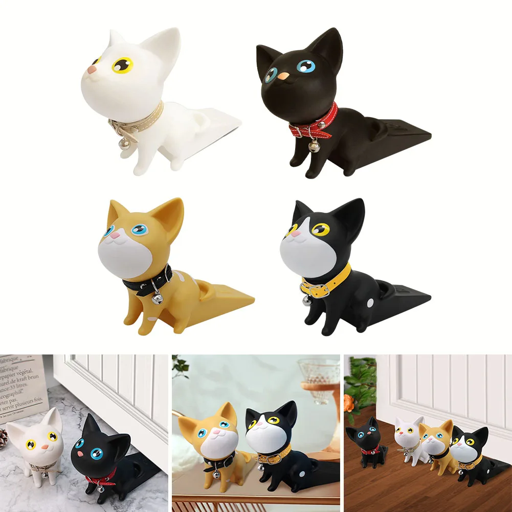 1pcs Cute Cartoon Animal Door Stoppers Cat Shape Children Safety Part Home Decor Gift Holder Guard Stop Crafts Home Decoration