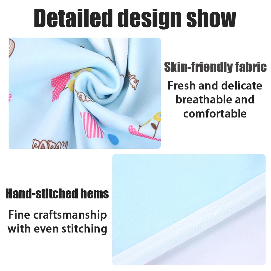 90cm Baby large diaper pad folding student aunt pad padded thickened waterproof breathable can be washed again and again