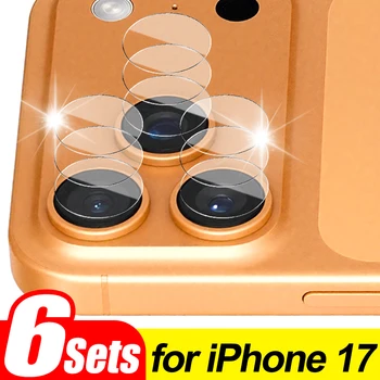 Proteggi fotocamera in vetro temperato trasparente HD per IPhone 17 ProMax/17 Air/17 Pro Pellicole per lenti individuali ad alta definizione antigraffio