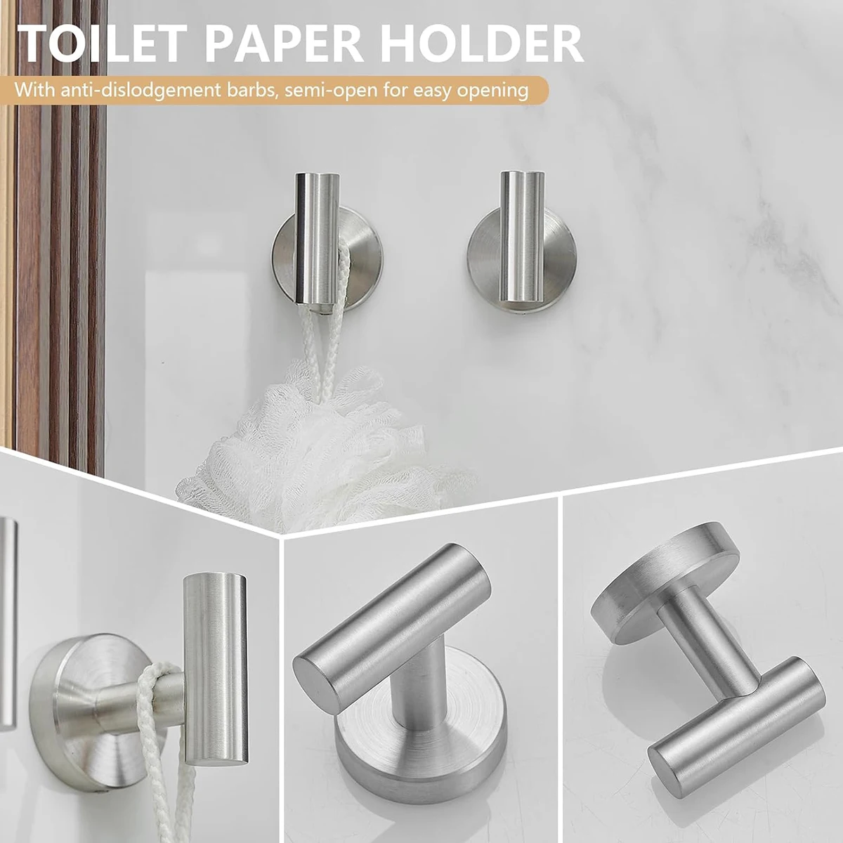 Bathroom Hardware Set Accessories Stainless Steel Towel Rack Towel Ring Toilet Paper Holder Hook Bathroom Organizer Set paper towel holder toilet paper holder towel hook bathroom hardware set bathroom hardware accessories