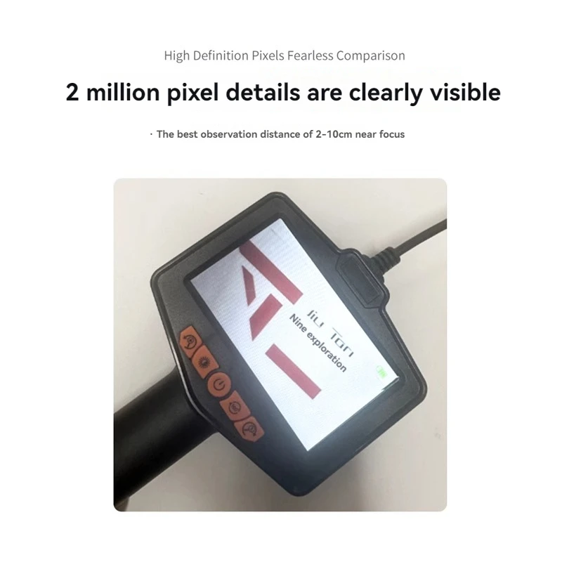 Industrial Endoscope HD Camera 4.3 Screen 200W Single Dual Lens With LED Light Car Inspection Borescope  Waterproof Sewer Camera 3