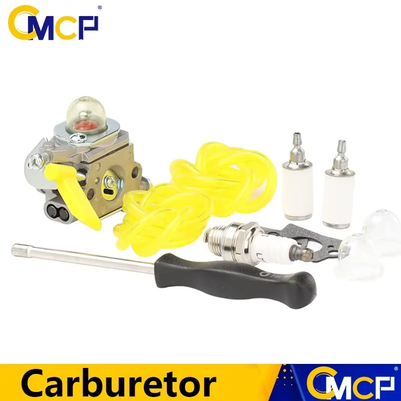 Wai Danie Carburatore da 26 cc compatibile con Homelite Ryobi Poulan Craftsman 30cc 26cc trimmer soffiatore ZAMA C1U-H60 Carb Sostituire 308054013 308054012 308054004 308054008 RY28140 RY281200 RY281