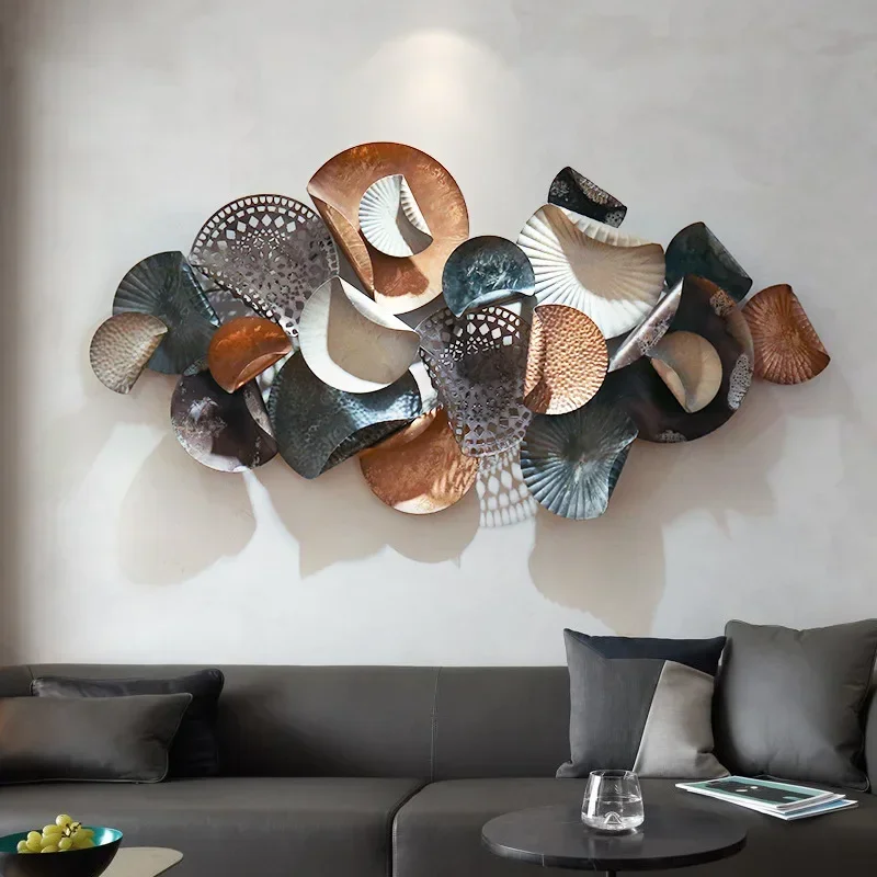 

Retro iron craft handicraft wall decoration pendant creative three-dimensional sofa background home decoration