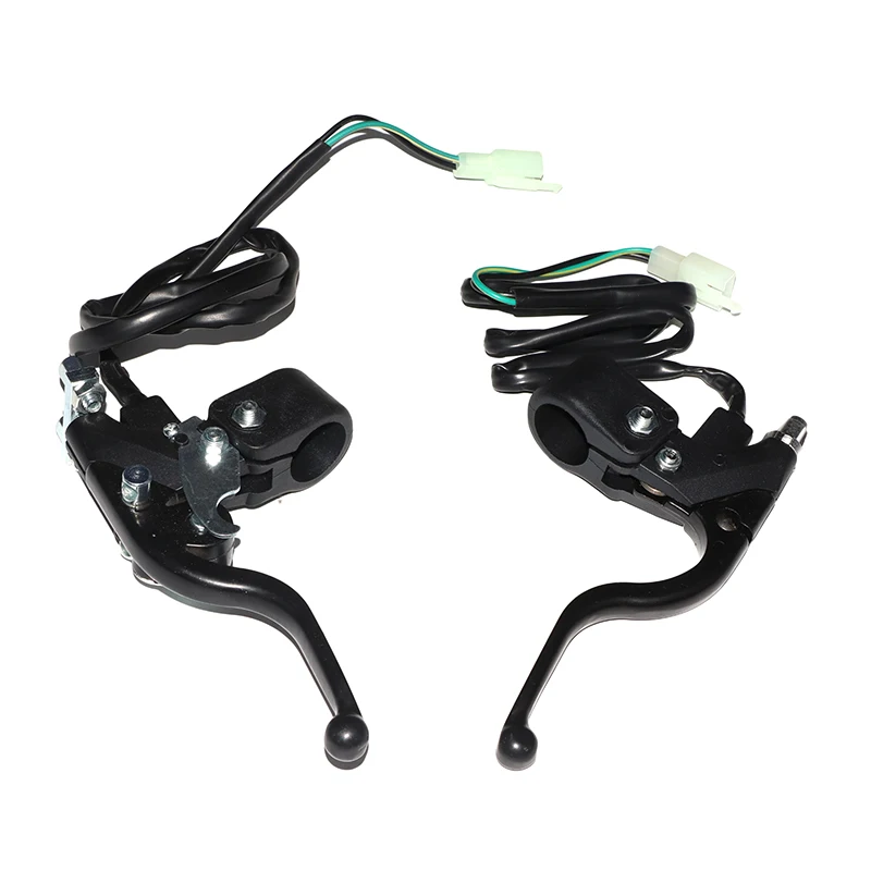 1 pair 7/8'' Right Dual Twin Minimoto Left Handle Brake Levers For 47cc 49cc Pocket Dirt Bike Gas Scooter Mini Moto ATV Quad