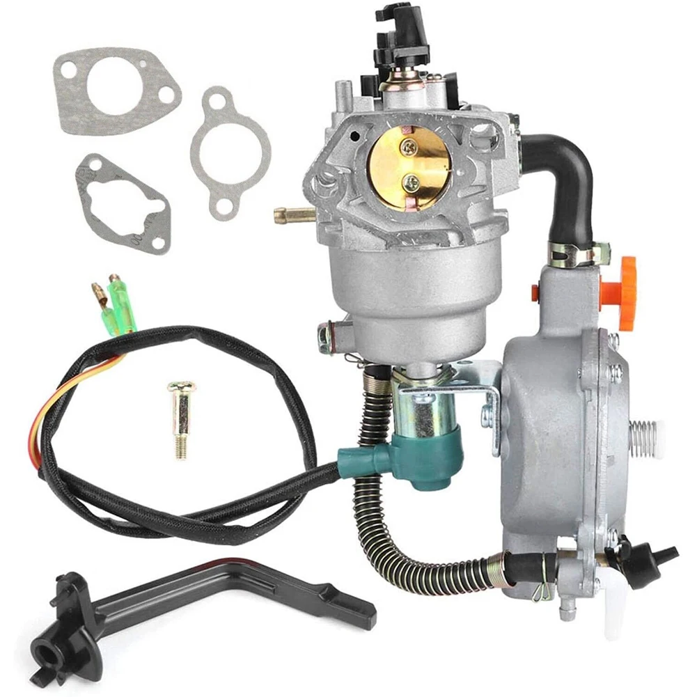 

1pc Carburetor Dual Fuel Propane/Gasoline Carburetor Replacement For-Honda 188F 190F GX340 GX390 GX420 Generator Accessories