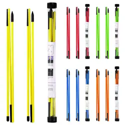 2 Pack Golf Alignment Sticks Golf Swing Foldable Exercise Training