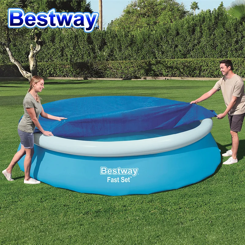 Bestway 58035 PE Material 457cm Above Ground Piscina Piscine Inflatable Swimming Pool Cover| | - AliExpress