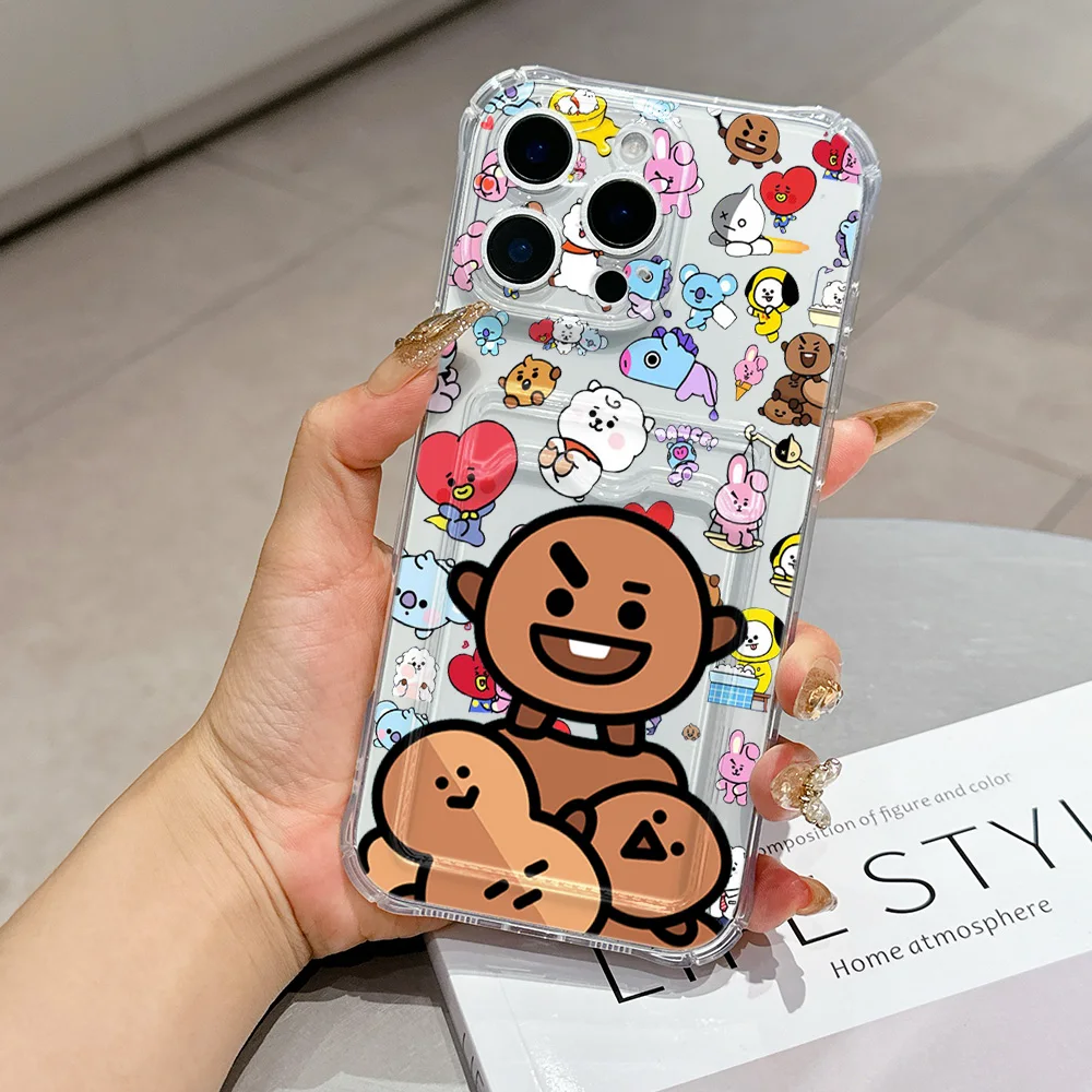 Cartoon B-BTS Card Holder Case - Stylish & Durable Cover