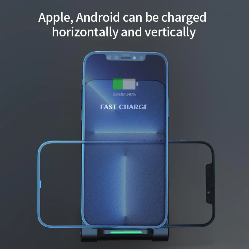 100W QI Wireless Charger Stand Foldable for iphone 16 13 14 15 Pro XR XS 8 Samsung S22 S21 S20 S9 xiaomi huawei