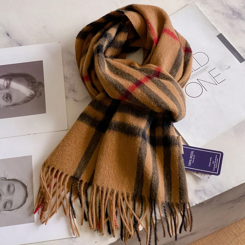 54 classic camel black fine lattice