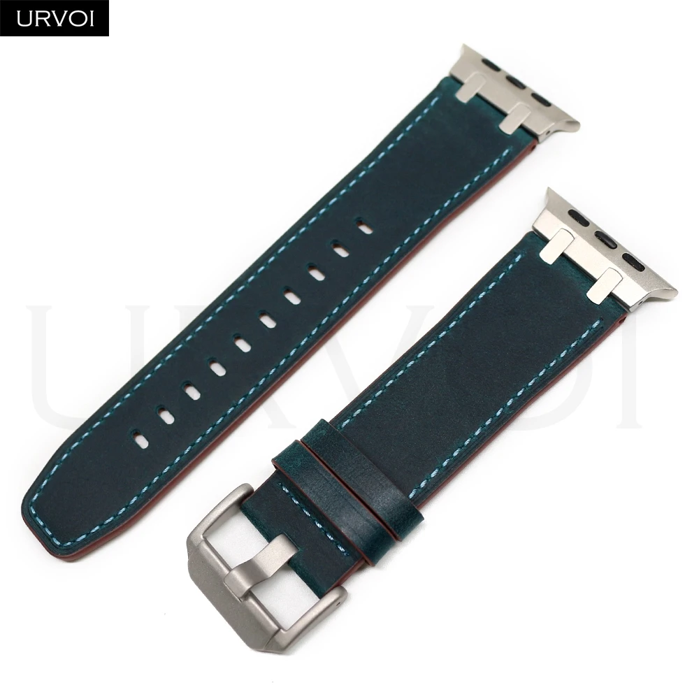 ตัวเลือกสินค้า สายนาฬิกาหนังวินเทจ สำหรับ Apple Watch หลายรุ่น