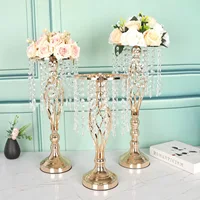 8/ 10 PCS Quisite Flower Vase Twist Shape Stand Golden/ Silver Wedding/ Table Centerpiece Road Lead Home Decor 1