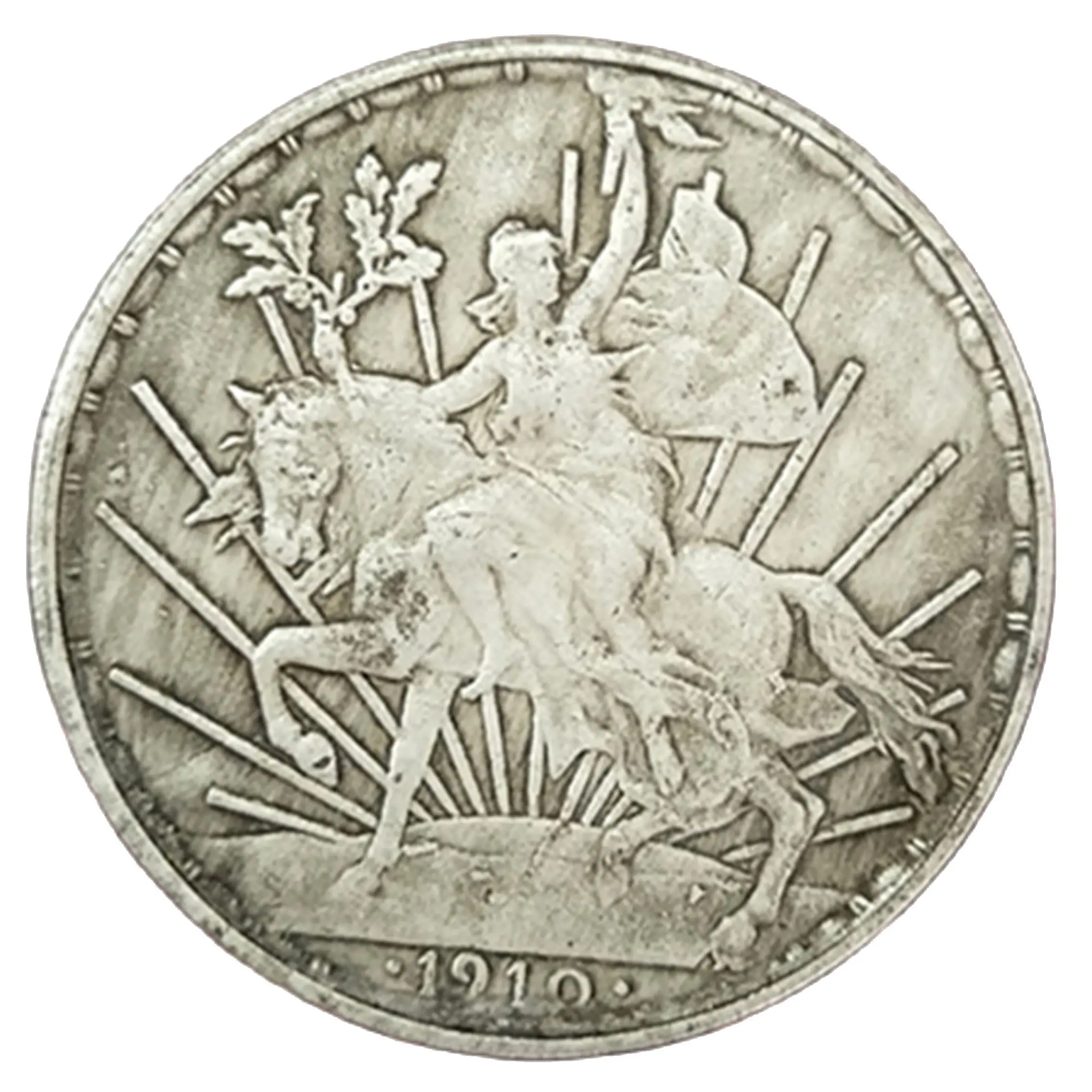 

War Horse and Girl Pattern 38MM Diameter Coins Beautifully Hand Polished Magic Props Birthday Gifts Home Decor Collectibles