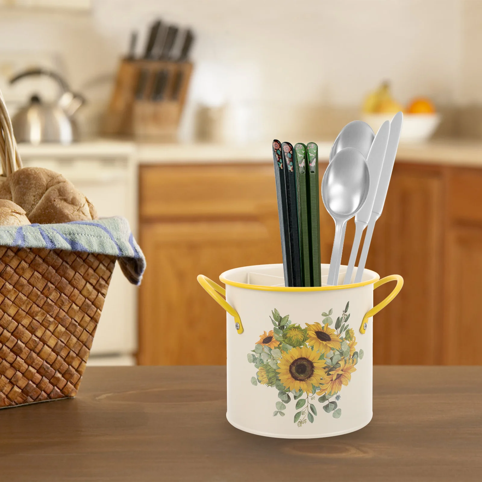 

Kitchen Utensil Holder Cutlery Bucket Utensil Chopsticks Storage Holder Chopsticks Organizer