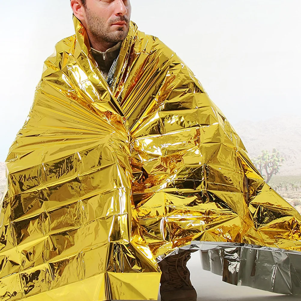 

Blanket Survival Thermal Blankets Emergency Foil Rescuing Warm Safety Camping Equipment Kit Mylar