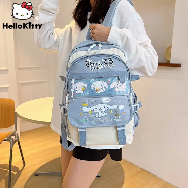 

Sanrio аниме Cinnamoroll Студенческая сумка звезда Рюкзак Kawaii милая Мода большой емкости школьная сумка для женщин Y2k Симпатичные сумки на плечо