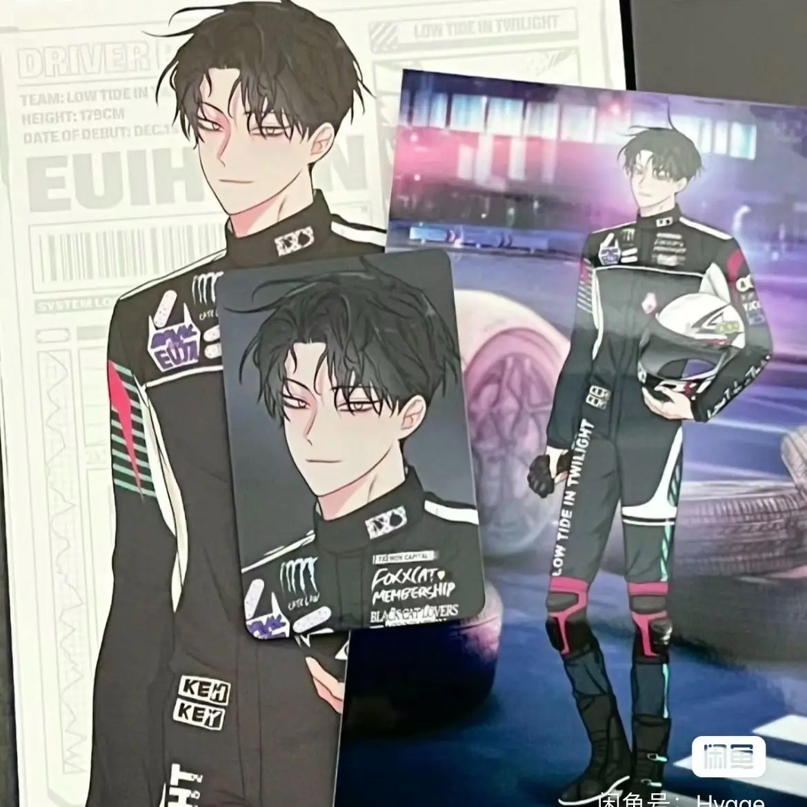 황혼의 저조 애니메이션 카드 김의현 3 인치 작은 카드 어린이 문구 학생 메시지 컬렉션 선물 방수