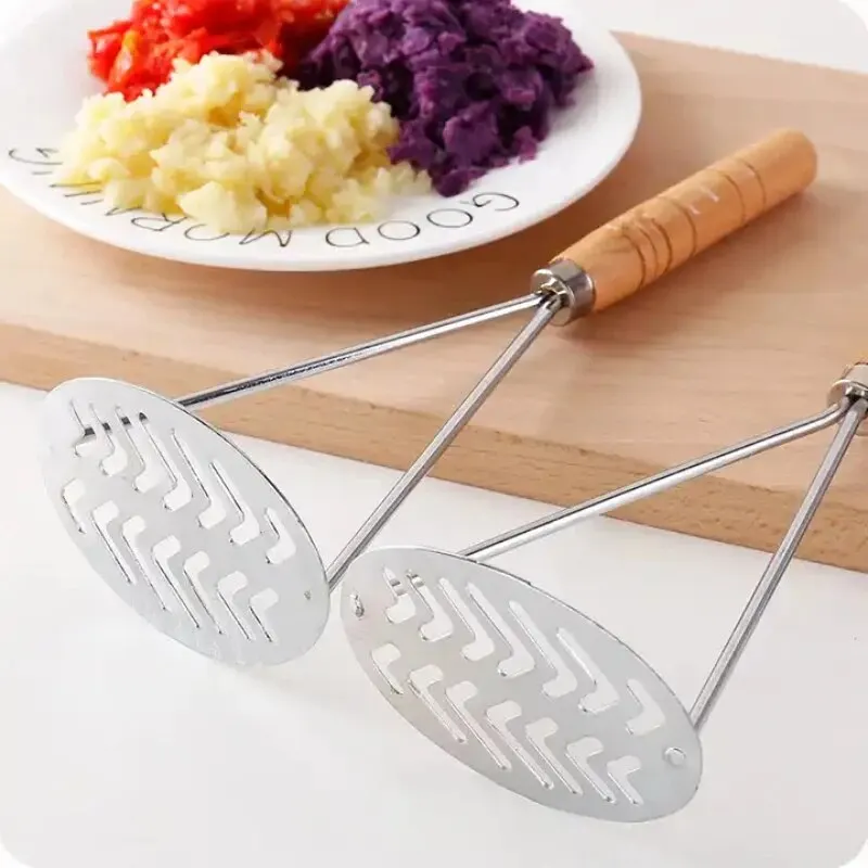 Potato Masher Stainless Steel Mashers Simple Home Kitchen Baking Supplies Baby Complementary Food Mash Small Tools