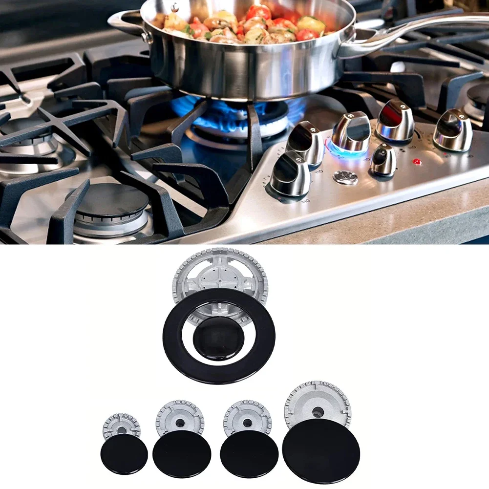 Metal Gas Oven Stove Cap Kit for Sabaf Stoves Crown Flame Cover Replacement Part Kitchen Cooking Gas Stove Accessories