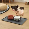 Silicone material dog drinking water and eating mat cat mat pet mat waterproof wear-resistant durable easy to clean pet supplies 5