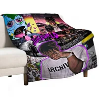 Album Rapper Juice Wrld 999 Bed Blanket Throw Blanket for Sofa Blankets Plaid Bedspread on the Bed Blankets and Throws Cobija 1