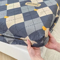 ​ ​ Drap-housse Floral 100% coton, 1 pièce, taille simple/Queen/King, housse de matelas respirante pour lits doubles (sans taie d'oreiller) ​ 5