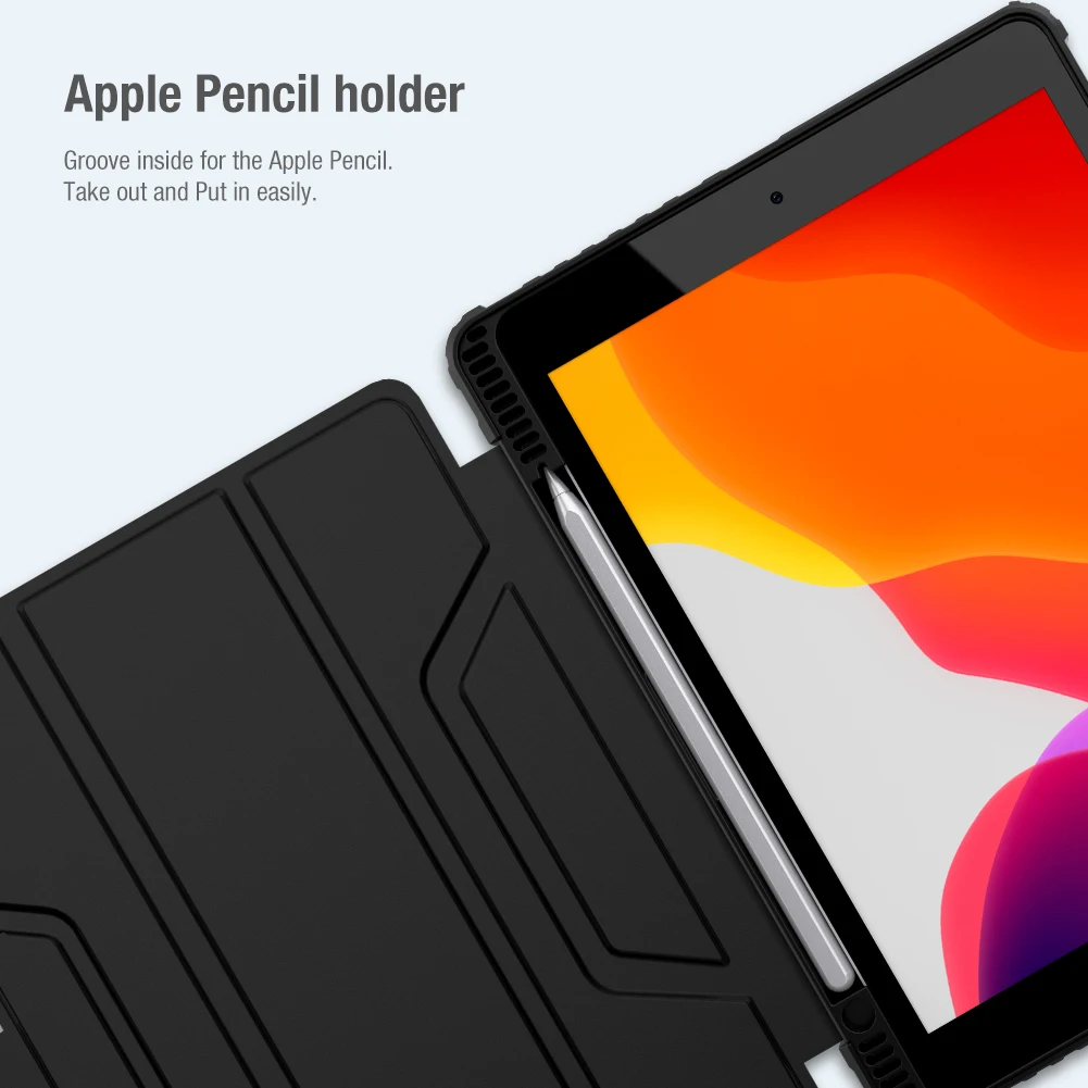 Nillkin-Capa traseira de couro para Apple iPad,