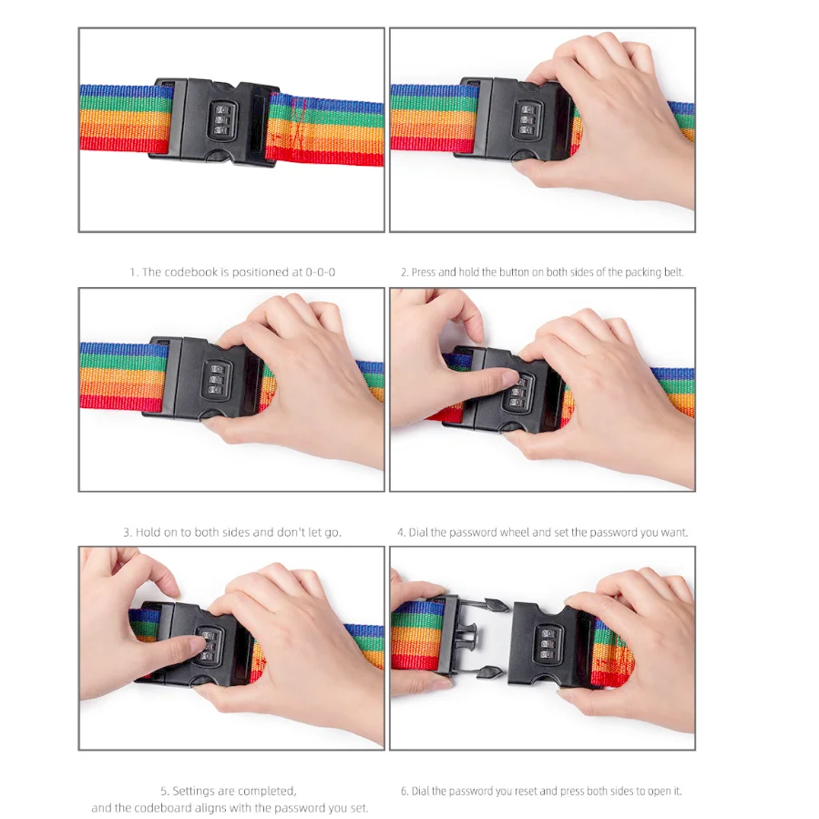 Adjustable Luggage Security Straps 6