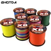 GHOTDA 8 Strands Braided PE Fishing Line 500M 1000M Fly Wire Multifilament Carp Wire X8 Japan Multicolor Sea Line Super Strong 4