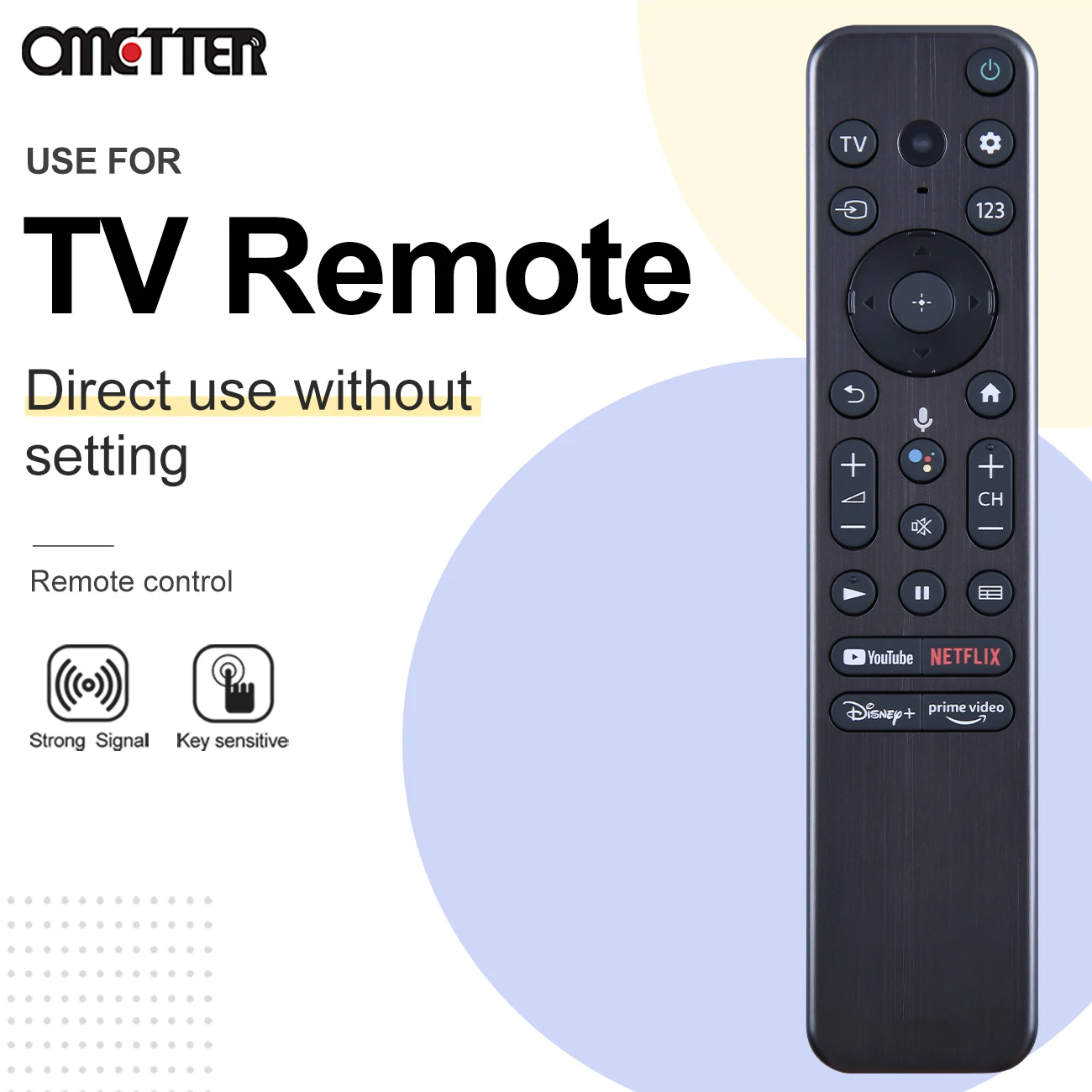 

New RMF-TX800U Bluetooth Voice Remote Control for Sony Smart TV KD-50X80K KD-55X85K XR-42A90K XR-55A95K XR-77A80K XR-65A95K