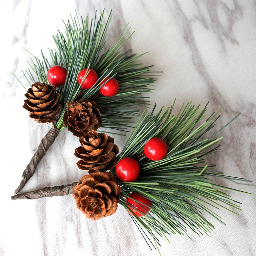 Branches De Baies Rouges Artificielles Pour Décorations - Lot De 10, Longueur 15cm, Avec Fil De Fer - Pour Noël, Mariage, Travaux Manuels