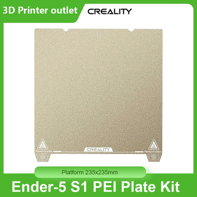 For Creality K1 235x235mm For Ender-5 S1/Ender 3 S1 Pro 3D Printer PEI  Printing Hot Bed Plate Kit Strong Magnetic Build Platform - AliExpress