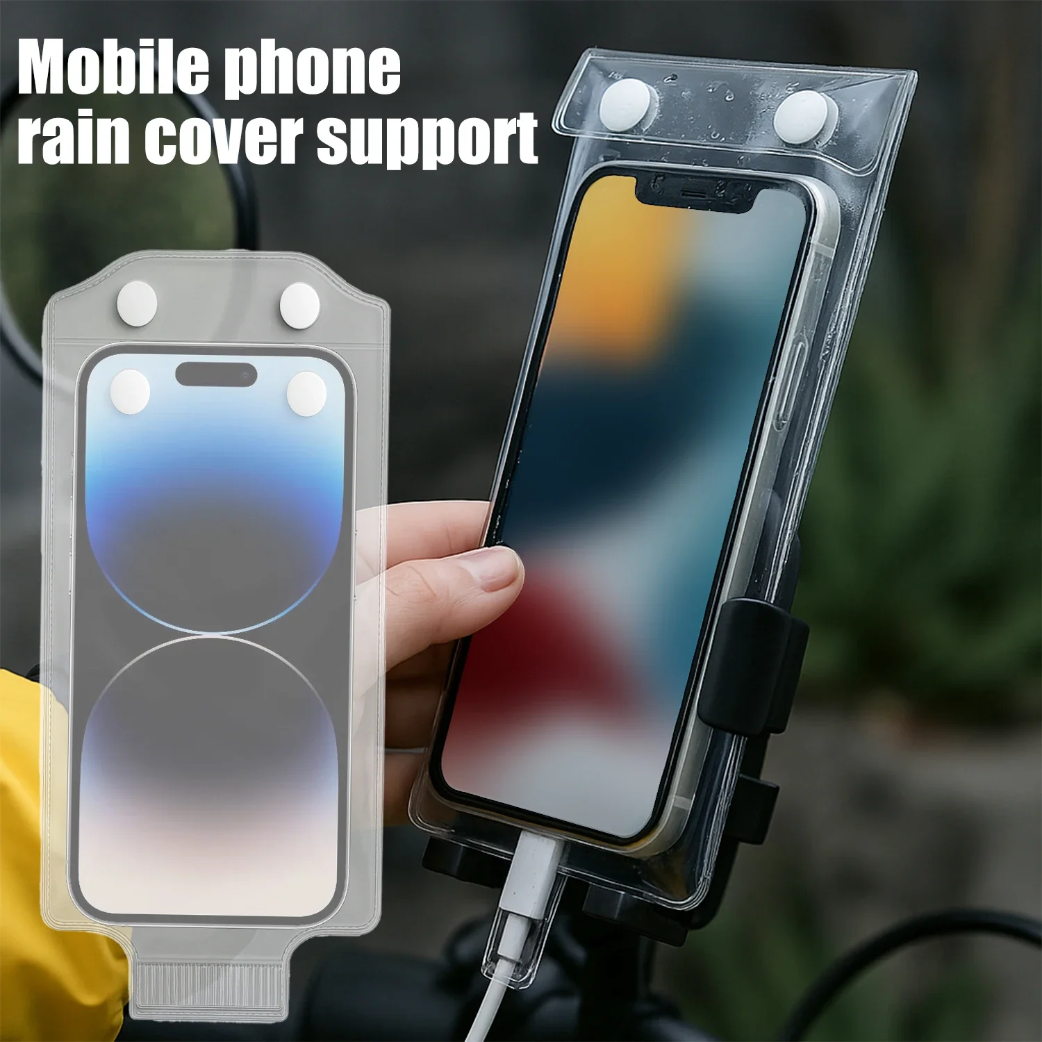 1-10PCS Cycling Rainproof Phone Pouch High Sensitivity Transparent Cellphone Cover Bag for IPhone Samsung Mi Waterproof Covers 3