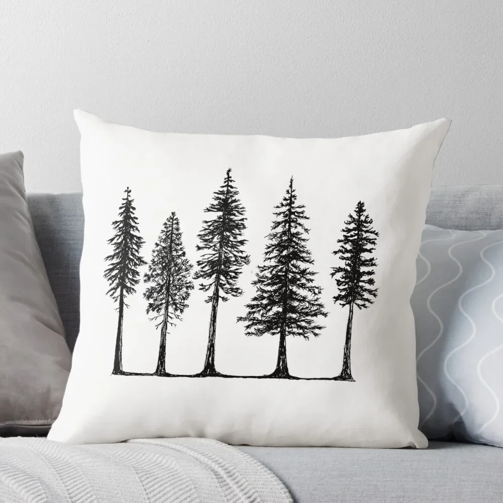 

Pines Throw Pillow Christmas Cushion For Home Sitting Cushion Bed pillowcases