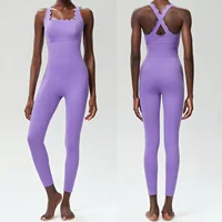 One Piece Gym Running Suit Women Buttery Soft Slim Fit Yoga Jumpsuit Breathable Super Stretch Workout Clothes Female Sportswear - Image 6