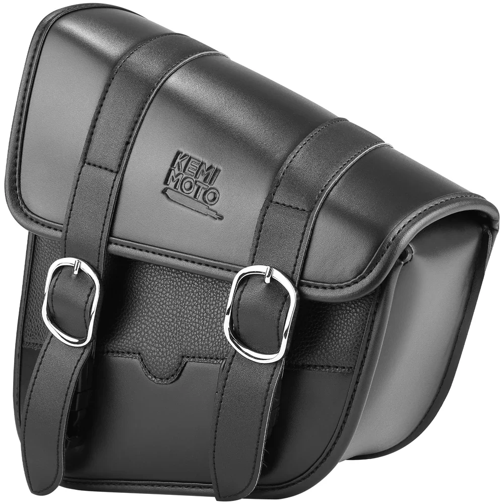 Bolsa De Brazo Oscilante Para Motocicleta Con Cuero Sintético Negro, image size:1000x1000