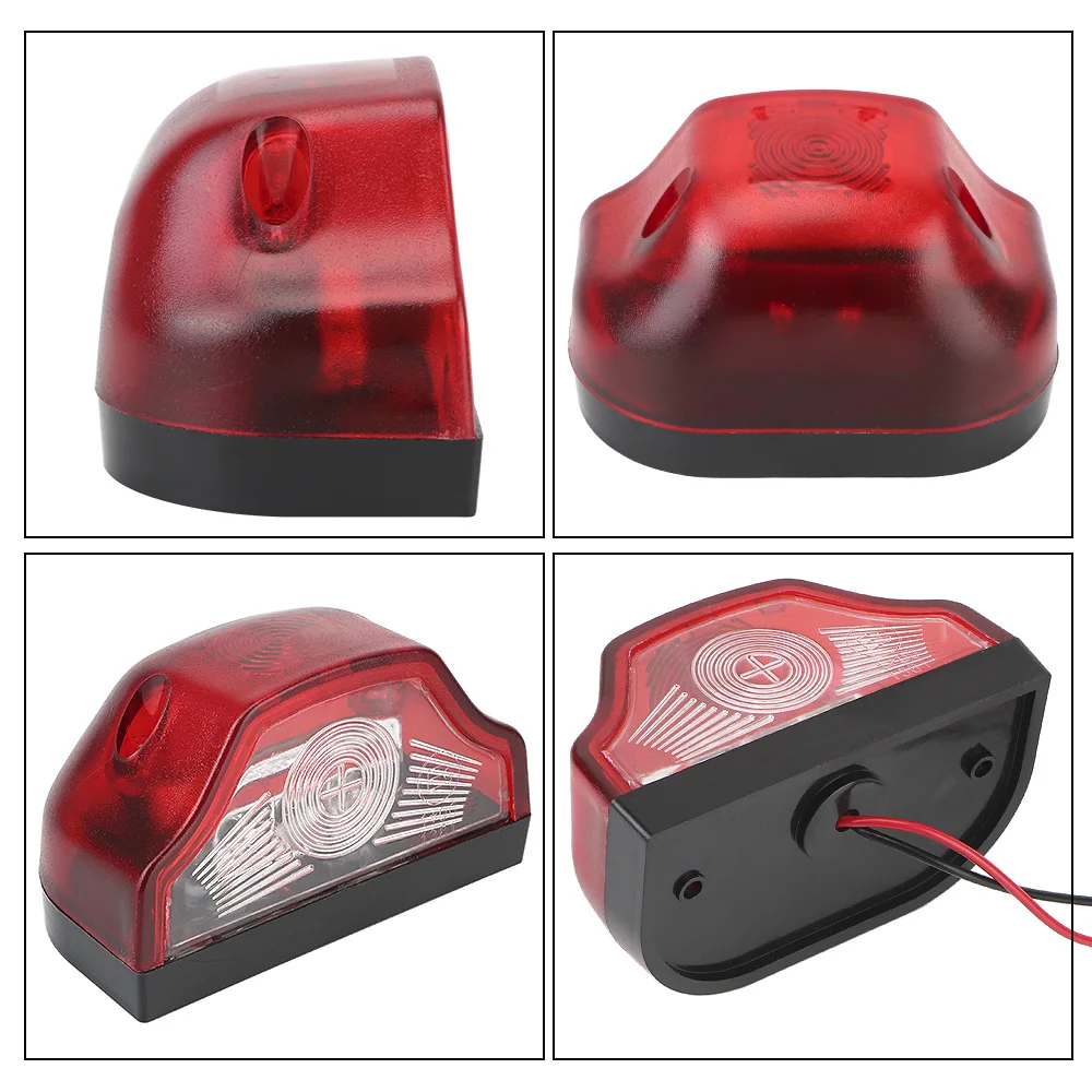 화물차 트럭 트레일러용 방수 번호판 조명, 백색 조명, 3 LED 번호 램프, E9 12V-24V