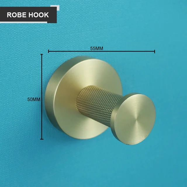 Gold wire hanging stainless steel clothes hook toilet brush soap pot