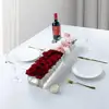 Rectangular  Attractive Wedding Dining Table Flower Vase Acrylic Floral Vase Clear   Festival Decoration 3