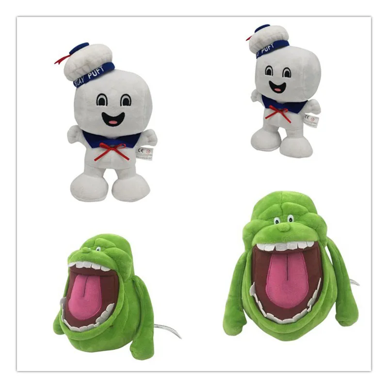 

Мягкие игрушки Marshmallow Man and Slimer, винтажные Охотники за привидениями, плюшевый банковский матрос, мягкая плюшевая игрушка, кукольный подарок, 20 см