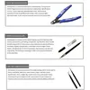 7PCS Novice Model Tool Set with Pen Knife Water Mouth Pliers, Polishing Tweezers, Engraving lines for Hobby Model Craft DIY Kit 4
