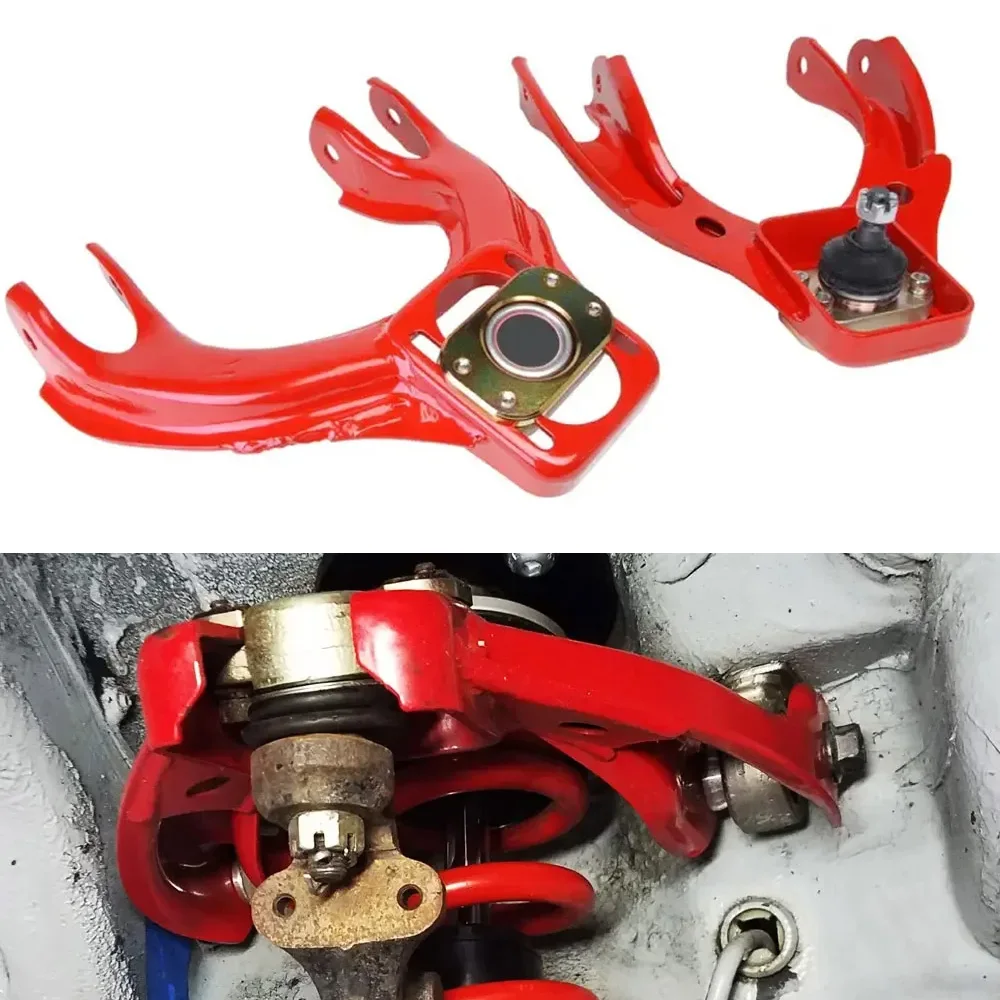 Kit Camber Braccio Di Controllo Anteriore Posteriore Superiore Regolabile Braccio Camber Kit Di Ricambio Boccola Tubo Per 92-95 Honda Civic Eg Ricambi