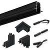 2m Magnetic Rail Linear Magnetic Track Lighting Accessories 2 Meters Ceiling Magnet Track Kits 48V Power Supply Corner Connector 6